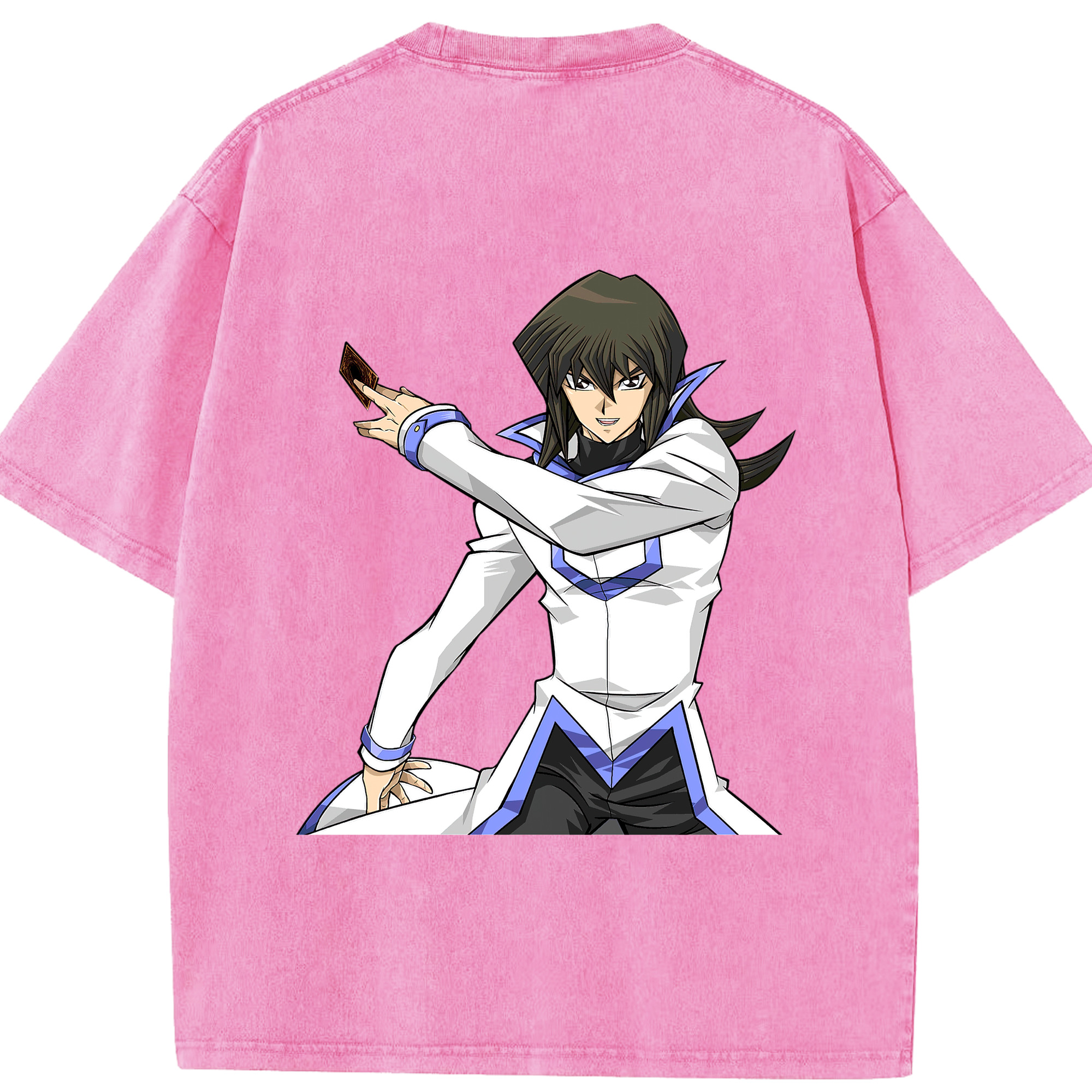 （画像用） 遊☆戯☆王 Yu-Gi-Oh! 綿100% ヴィンテージ風 半袖Tシャツ（背面プリント）